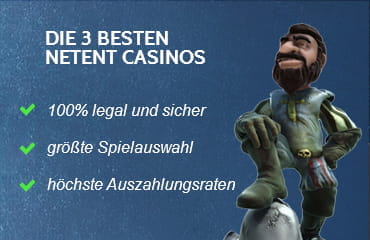 Die drei besten Online Casinos mit Net Entertainment Spielen