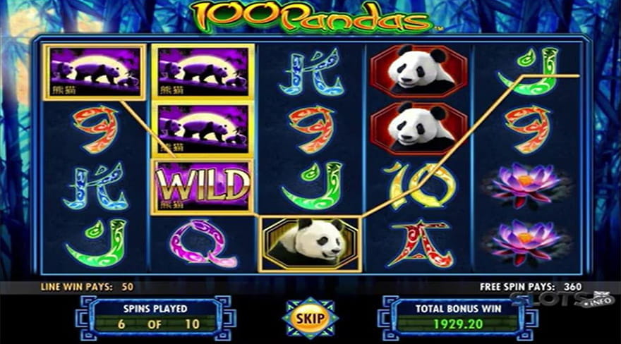 Online Chinese Slots 100 Pandas