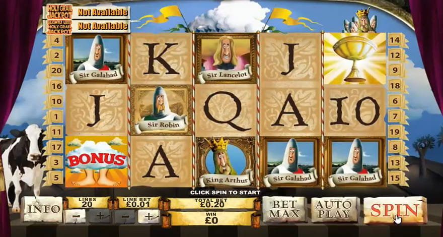 Monty Python's Spamalot Slot by Playtech